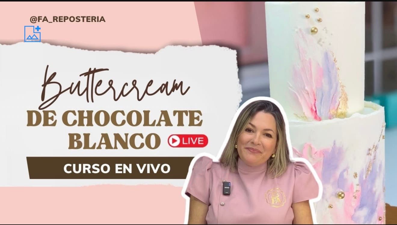 Buttercream de chocolate blanco